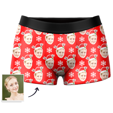 Custom Christmas Santa Boxer Shorts