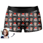 Custom Best Girlfriend Face Boxer Shorts