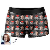 Custom Best Girlfriend Face Boxer Shorts