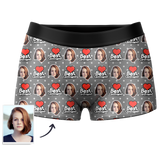 Custom Best Girlfriend Face Boxer Shorts