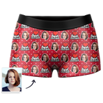 Custom Best Girlfriend Face Boxer Shorts