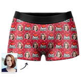 Custom Best Girlfriend Face Boxer Shorts