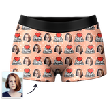 Custom Best Girlfriend Face Boxer Shorts