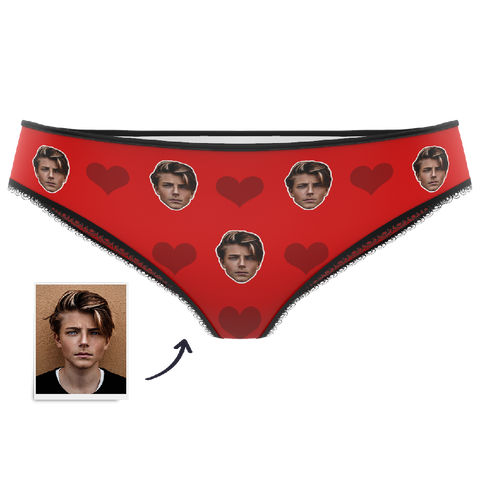 Custom Heart Face Panties