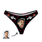 Women's Custom Face Thong Panty - Lover