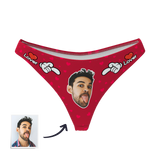 Women's Custom Face Thong Panty - Lover