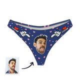 Women's Custom Face Thong Panty - Lover