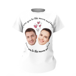 Custom Photo Love Woman T-shirt