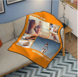 Personalized Lovely Pets with 6 Photos Fleece Custom Blanket