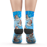 Custom Photo Socks Christmas