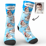 Custom Photo Socks Christmas