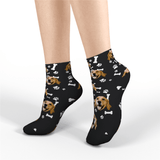 Custom Quarter Socks Dog