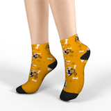 Custom Quarter Socks Dog