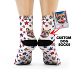 Dog socks, custom pet / dog face socks,