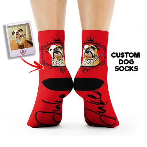 Dog Socks, Crew High Socks, Face Socks