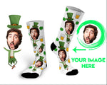 St Patrick Day socks with personalized photos Irish socks