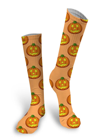 Personalized Halloween Socks - Pumpkin Socks