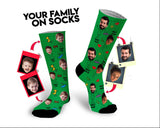 Personalized family socks with photos, face socks, photo socks