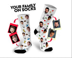 Personalized family socks with photos, face socks, photo socks