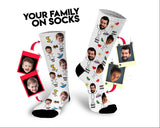 Personalized family socks with photos, face socks, photo socks