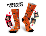 Personalized family socks with photos, face socks, photo socks