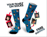 Personalized family socks with photos, face socks, photo socks