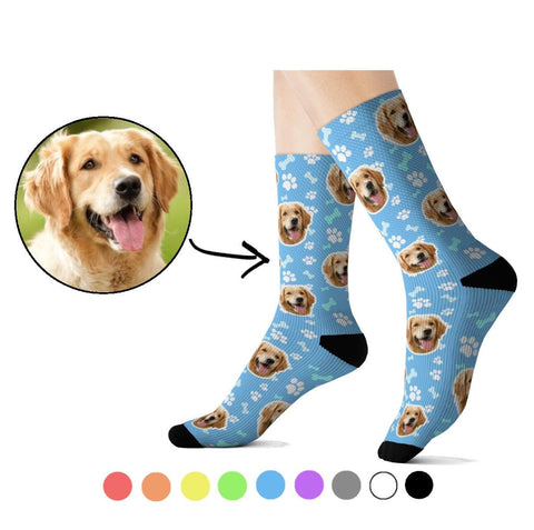 Personalized Dog Face Socks