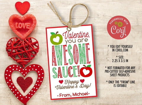 AppleSauce Valentine Gift