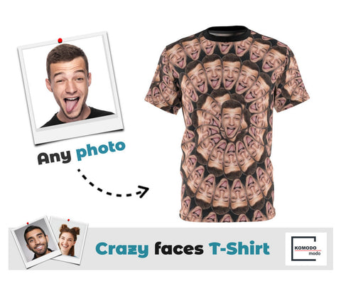 Crazy Face Unisex T-shirt, Best Friend Birthday Gift