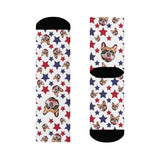 Dog socks, custom pet / dog face socks,