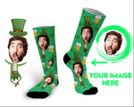 St Patrick Day socks with personalized photos Irish socks