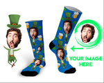 St Patrick Day socks with personalized photos Irish socks