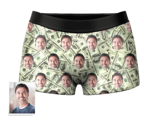 Custom Money Face Boxer Shorts