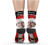 Custom Photo Socks Santa Claus Socks