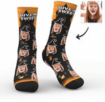 Custom Halloween Ghost Face Socks