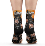 Custom Halloween Ghost Face Socks